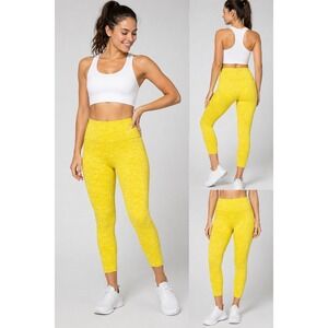 CALIA Yellow High Rise Cropped Leggings